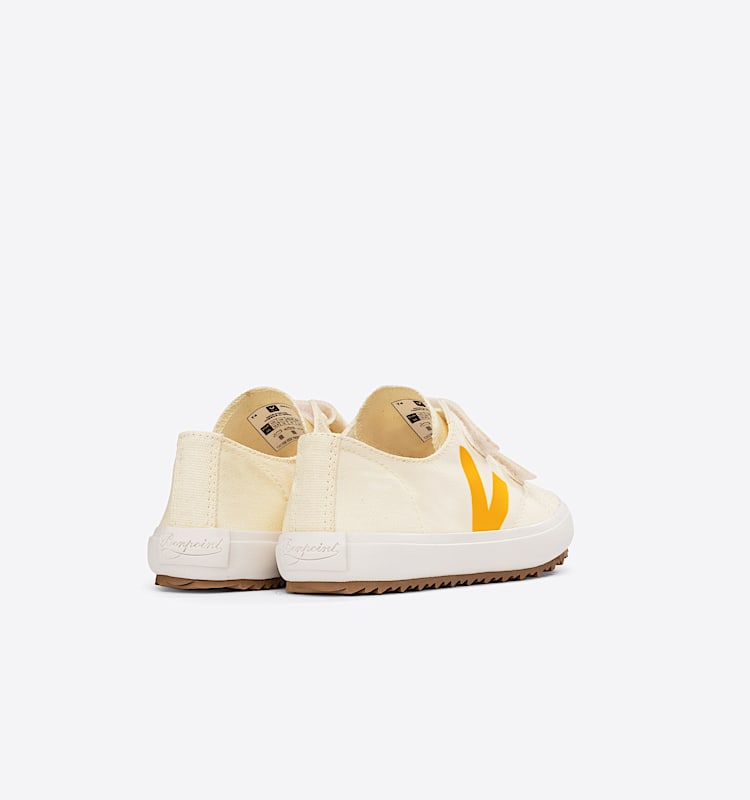 veja sneakers small-ollie ekologisk-bomull beige OV0103239 Back view