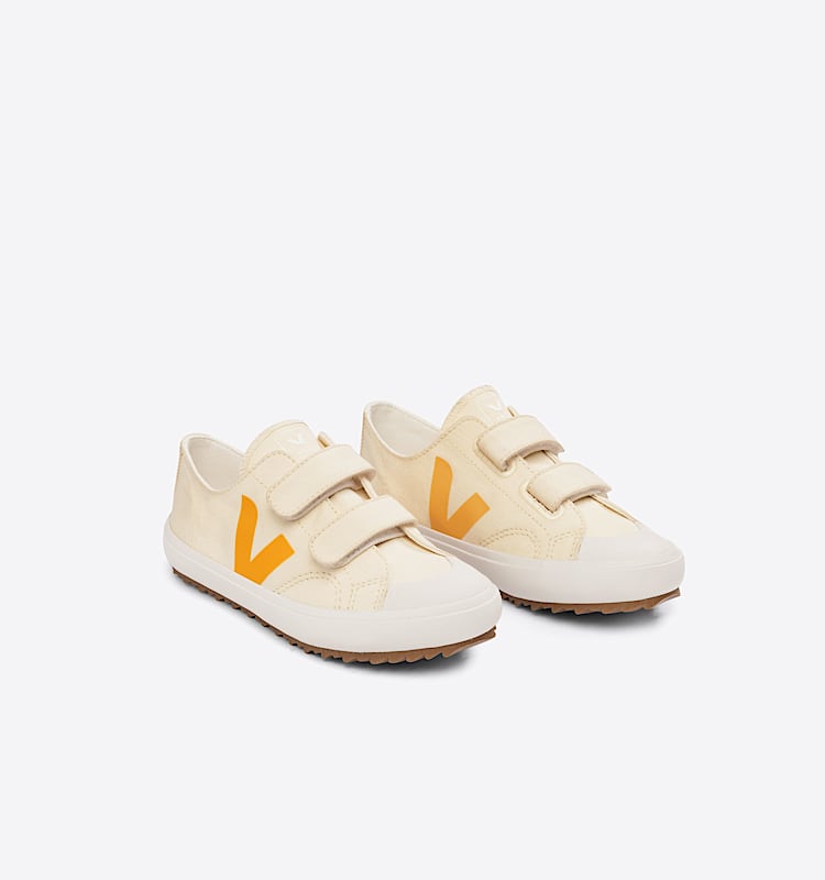 veja baskets small-ollie coton-biologique beige OV0103239 Top view