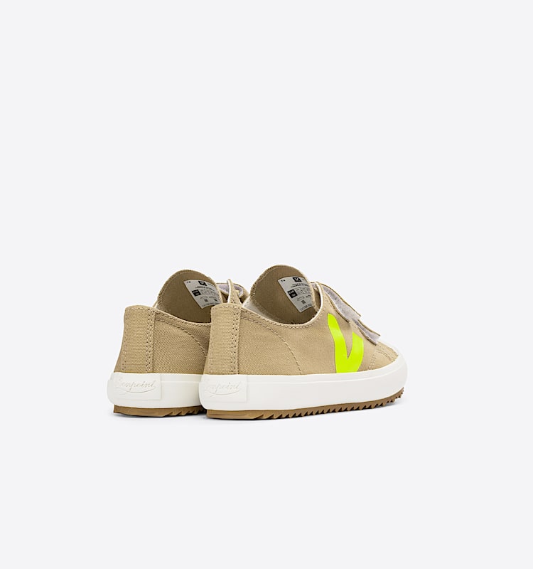 veja sneakers small-ollie ekologisk-bomull brun OV0103251 Back view