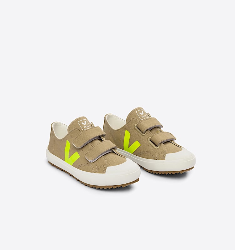 veja baskets small-ollie coton-biologique marron OV0103251 Top view