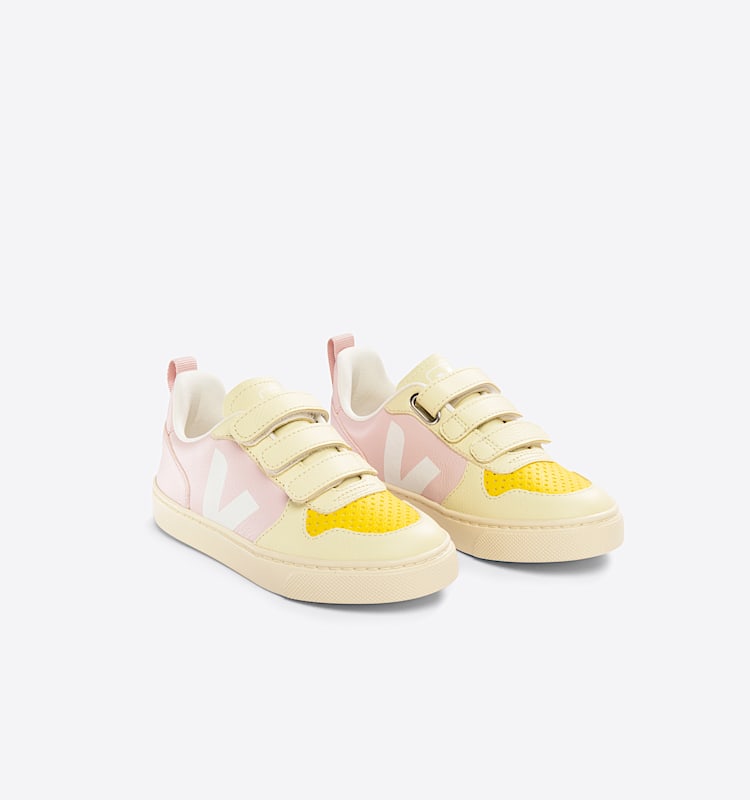 veja small-v-10 cuero rosa CV0503268