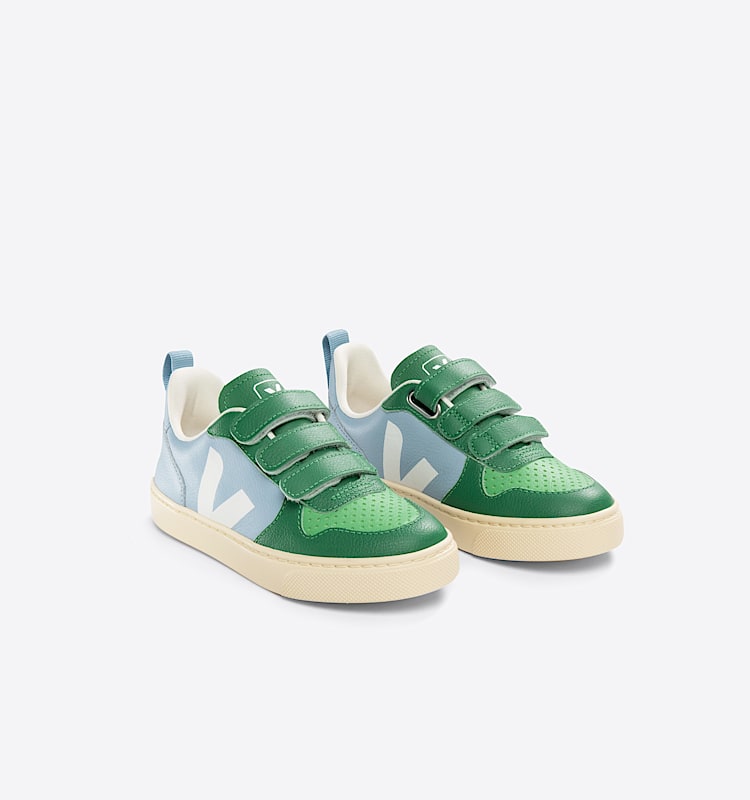 veja small-v-10 couro azul CV0503274