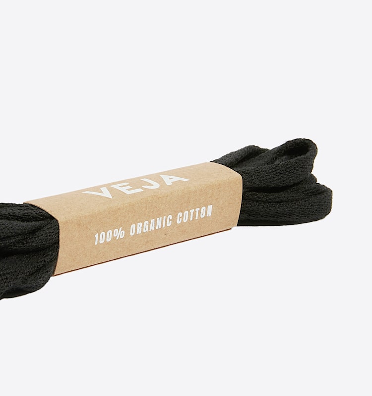 veja laces algodón-orgánico negro LA01BLA01