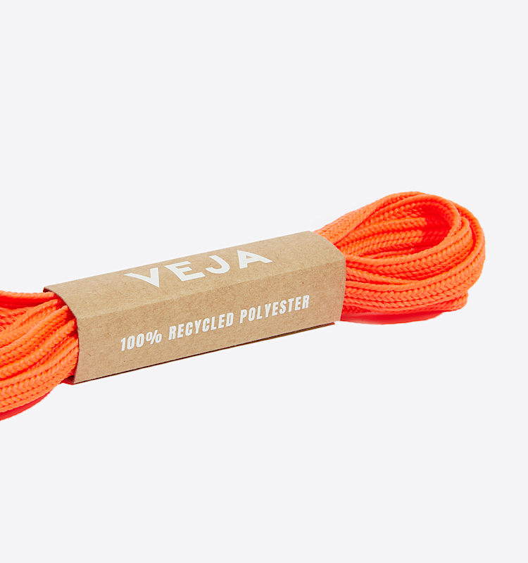 veja laces recycled orange LA29ORAFL