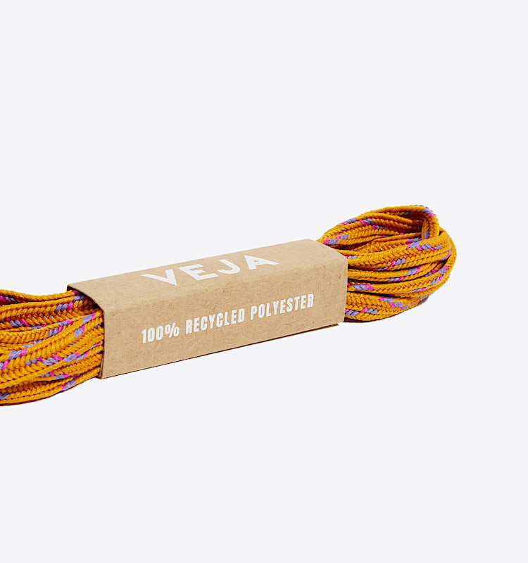 veja laces 回收再利用 橘黄色 LA30TRIMP