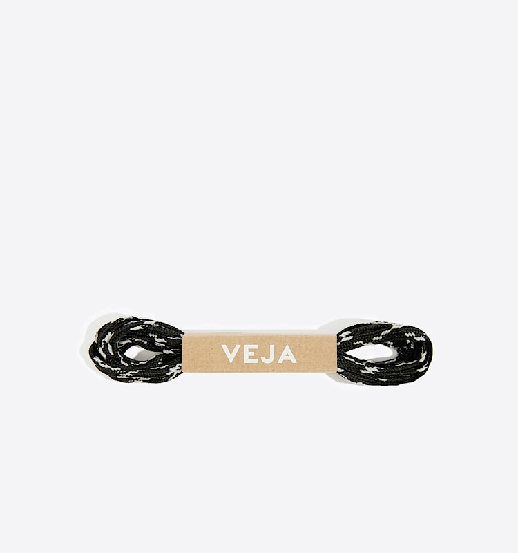 veja laces återvunnet svart LA30TRINE