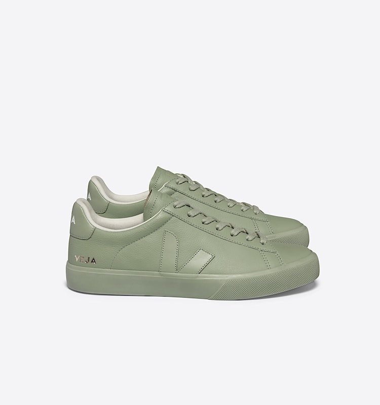 veja sneakers campo 皮革 绿色 CP0503322 Lateral view