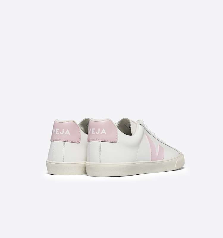 veja sneakers esplar-logo 皮革 白色 EO0203339 Back view