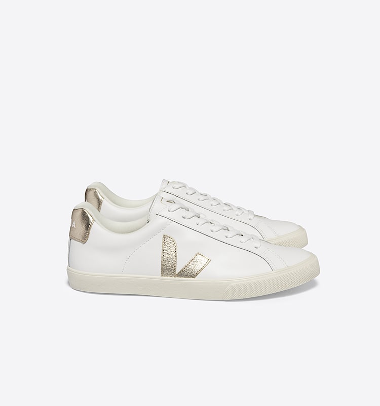 veja baskets esplar-logo cuir blanc EO0202490 Lateral view