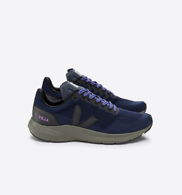 veja sneakers marlin-lt 回收再利用 蓝色 LT1003395 Lateral view