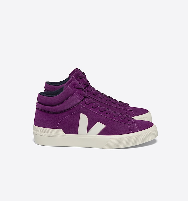 veja sneakers minotaur 麂皮 紫色 TR0303312 Lateral view