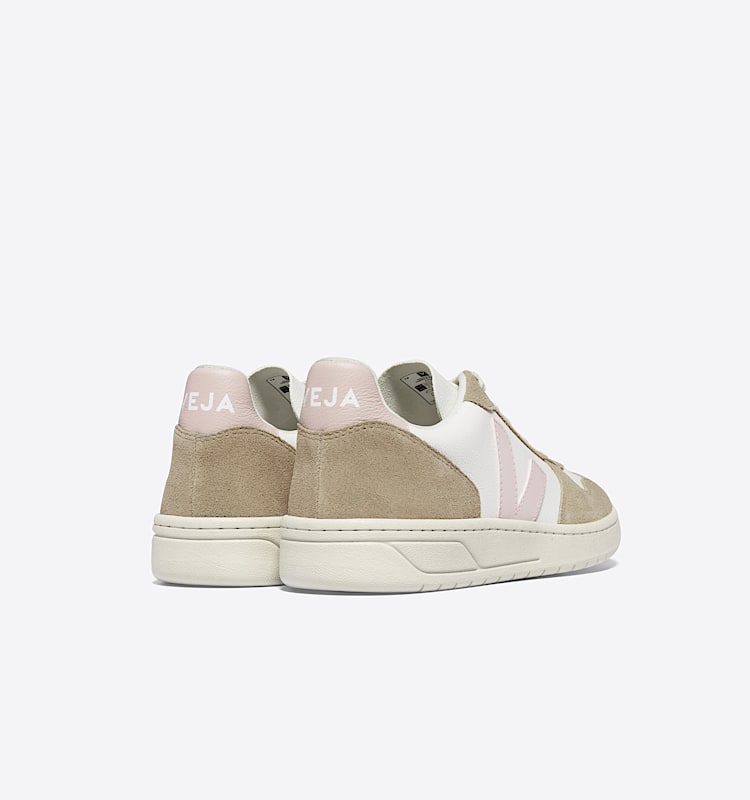 veja sneakers v-10 皮革 白色 VX0503299 Back view
