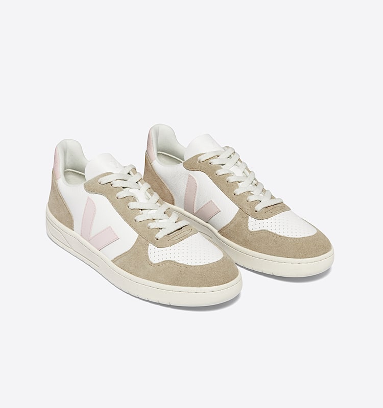 veja sneakers v-10 couro branco VX0503299 Top view