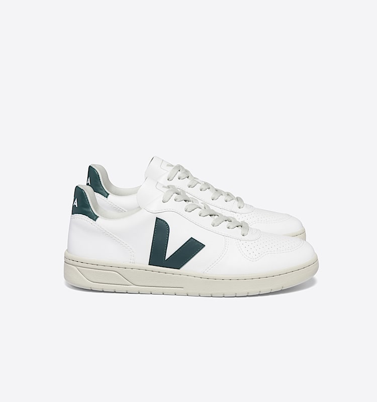 veja baskets v-10 cuir blanc VX0703276 Lateral view