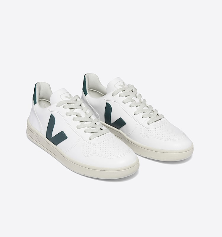 veja sneakers v-10 veganskt hvit VX0703276 Top view