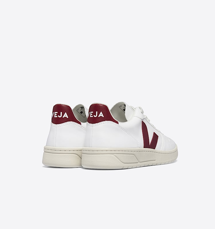 veja baskets v-10 cuir blanc VX0703279 Back view