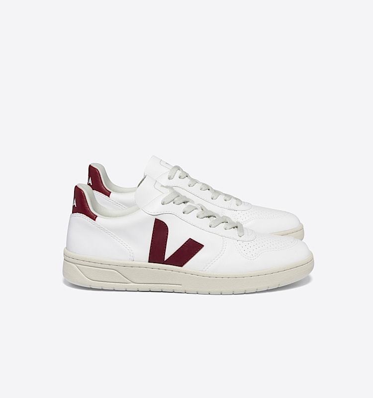 veja baskets v-10 cuir blanc VX0703279 Lateral view