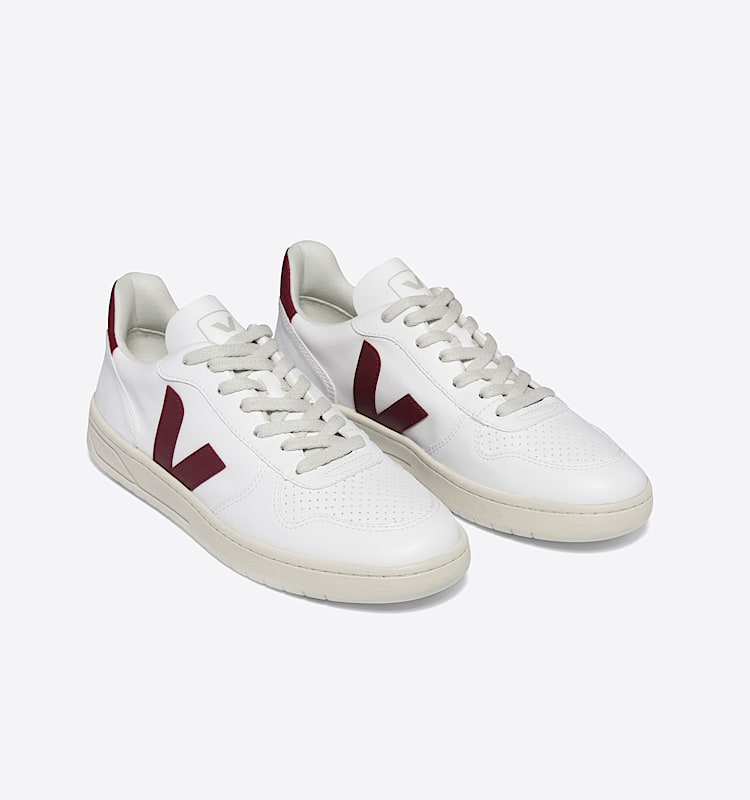 veja baskets v-10 cuir blanc VX0703279 Top view