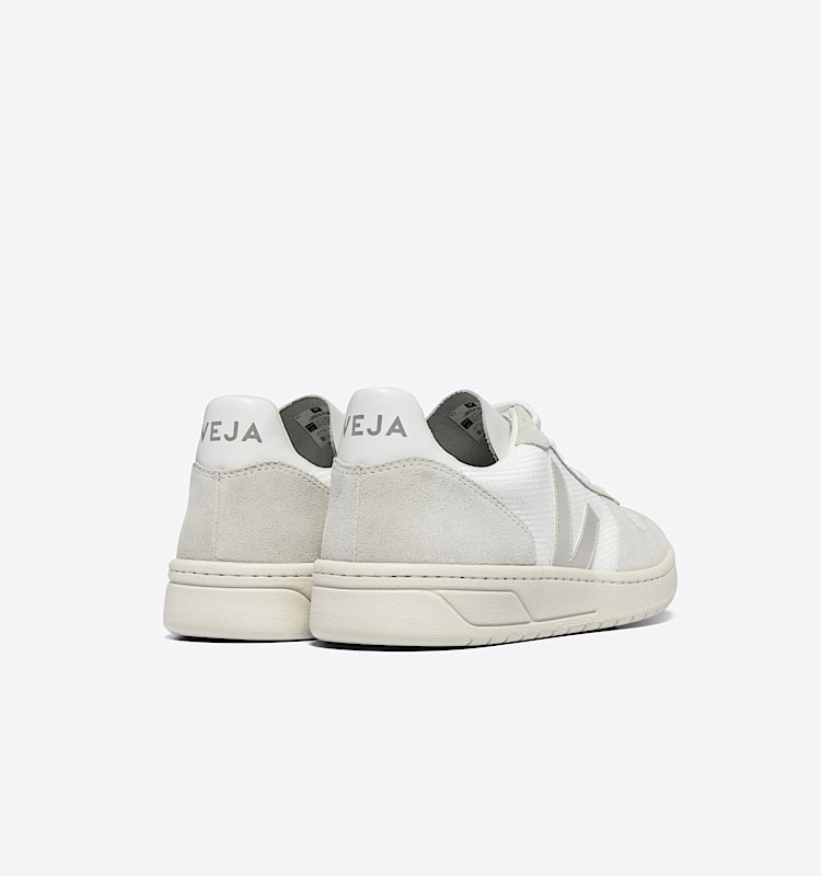 veja baskets v-10 coton-biologique blanc VX0102499 Back view