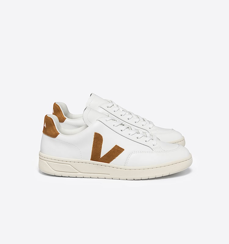 veja baskets v-12 cuir blanc XD0202322 Lateral view