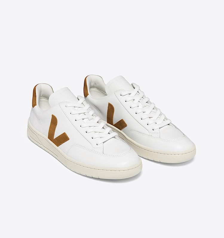 veja sneakers v-12 皮革 白色 XD0202322 Top view