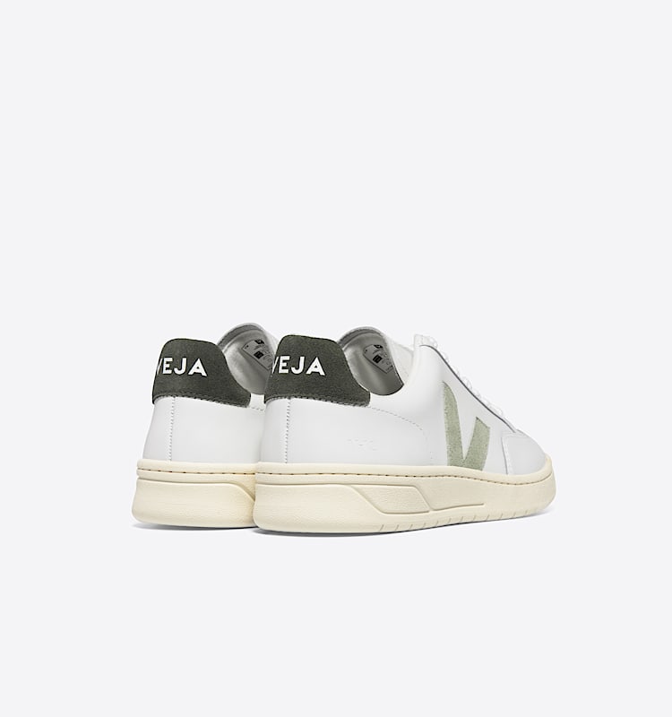 veja baskets v-12 cuir blanc XD0203303 Back view