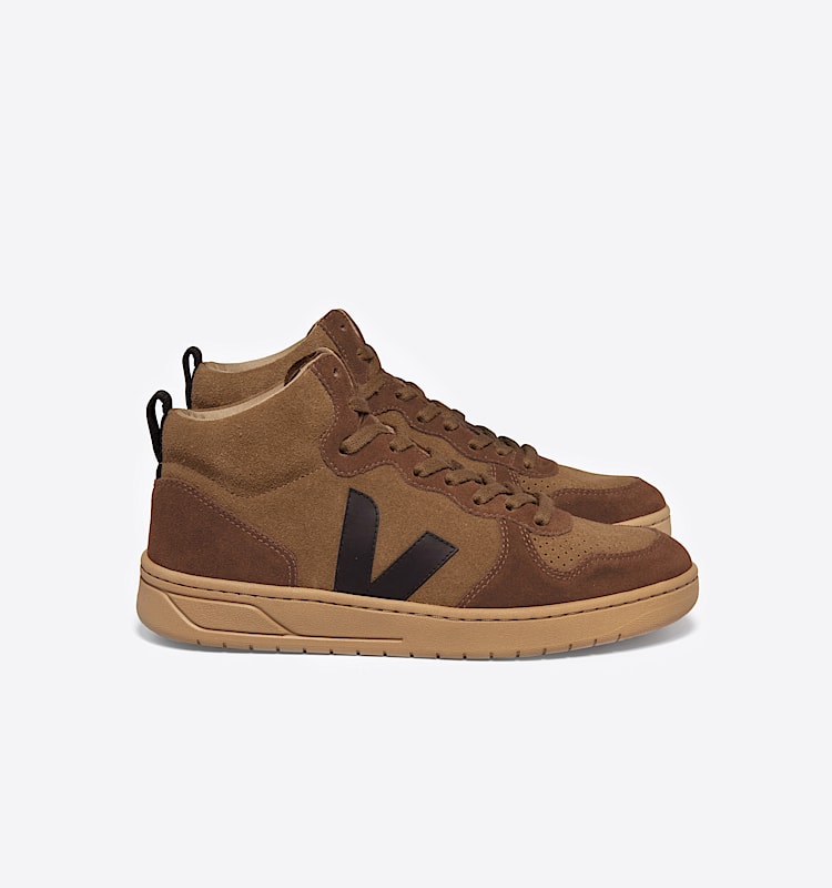 veja sneakers v-15 麂皮 褐色 VQ0303310 Lateral view