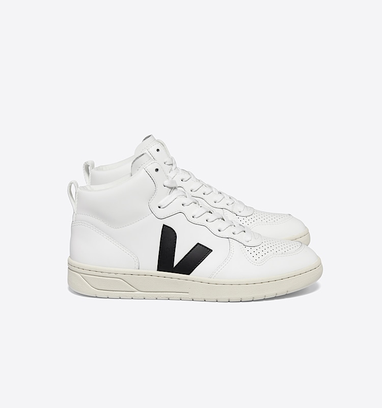 veja sneakers v-15 皮革 白色 VQ0203304 Lateral view