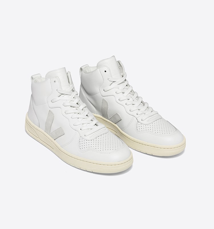 veja sneakers v-15 皮革 白色 VQ0201270 Top view