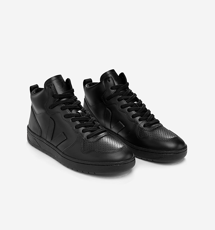 veja sneakers v-15 皮革 黑色 VQ0203305 Top view
