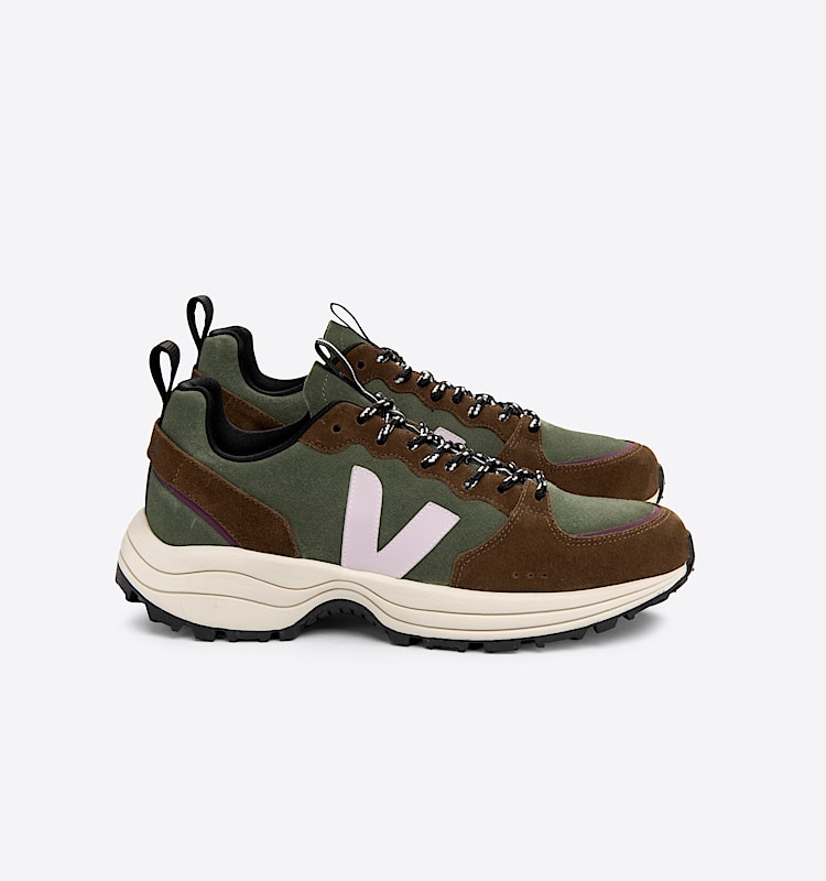 veja sneakers venturi-vc 麂皮 绿色 VC0303357 Lateral view