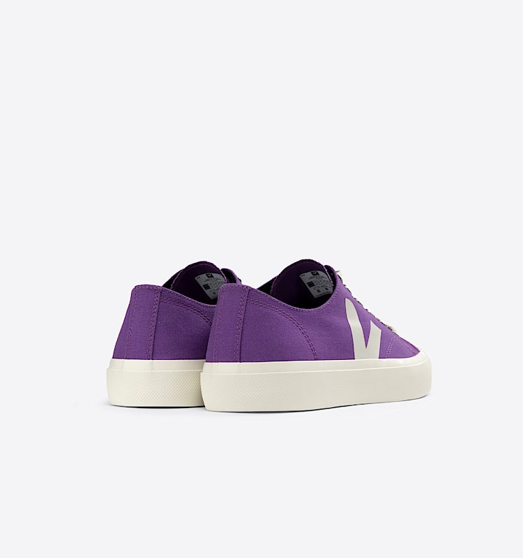 veja sneakers wata-ii-low organic-cotton purple PL0103348 Back view