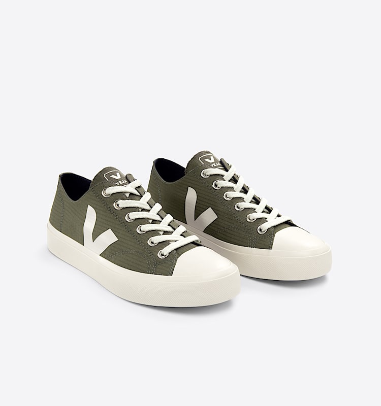 veja baskets wata-ii-low ripstop vert PL1903350 Top view