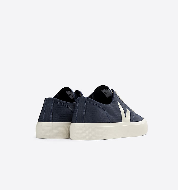 veja sneakers wata-ii-low 防裂布 蓝色 PL1903349 Back view