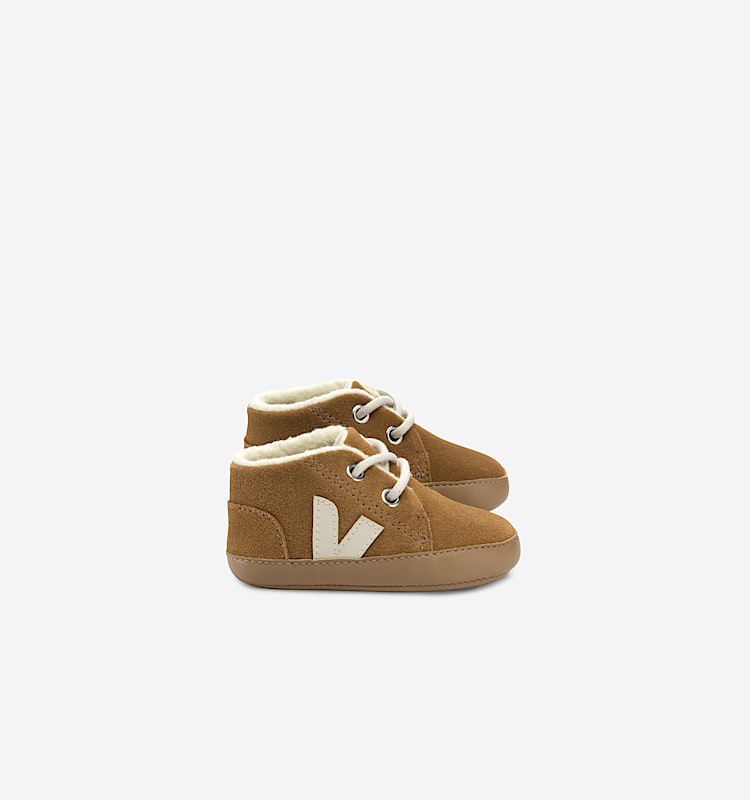 veja baskets baby-winter suède marron BF0303438 Lateral view