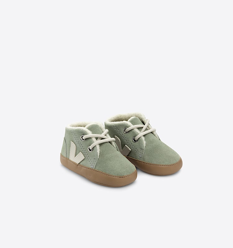 veja baby-winter camurça verde BF0303440