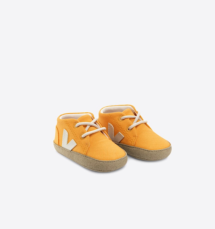 veja zapatillas baby algodón-orgánico naranja BB0103443 Top view