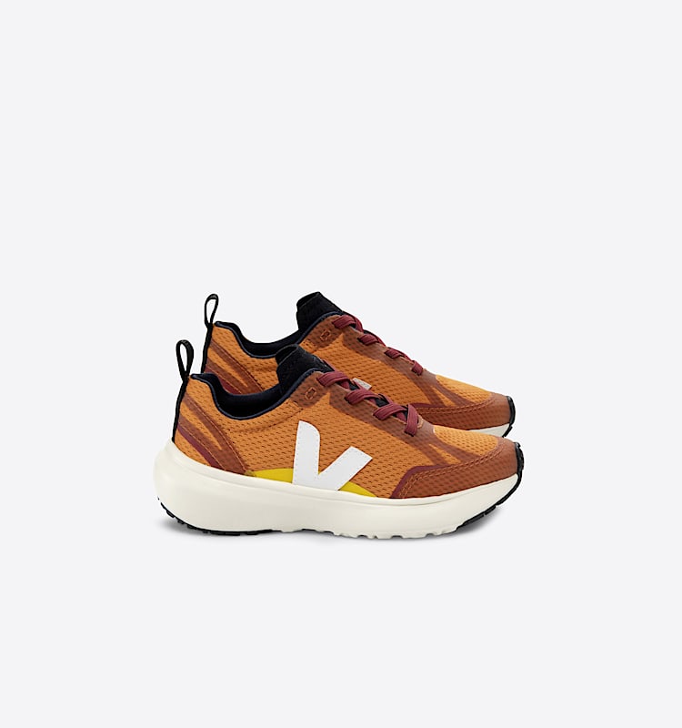 veja sneakers small-canary-light recycled orange YL1803436 Lateral view