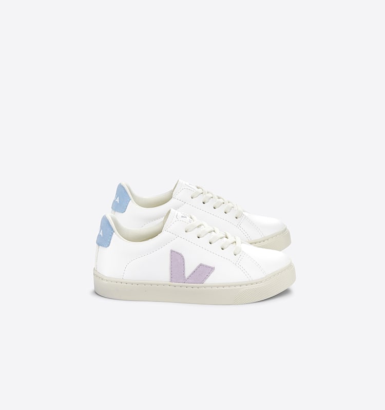 veja baskets small-esplar-laces cuir blanc RS0503406 Lateral view