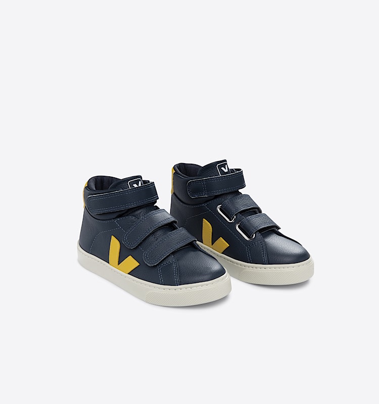 veja sneakers small-esplar-mid couro azul MV0503444 Top view