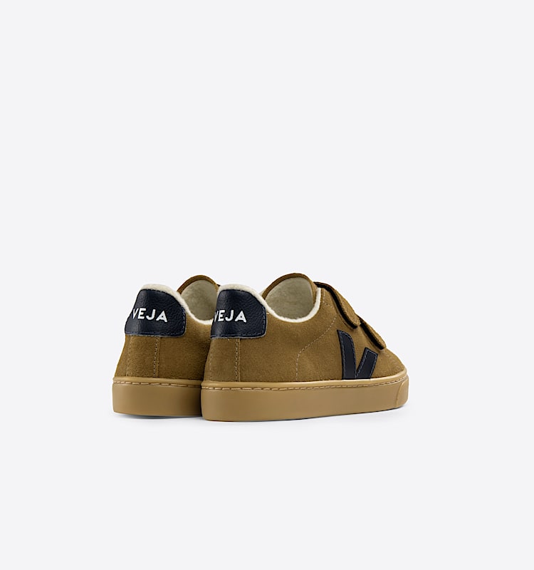 veja baskets small-esplar-winter suède marron SF0303410 Back view