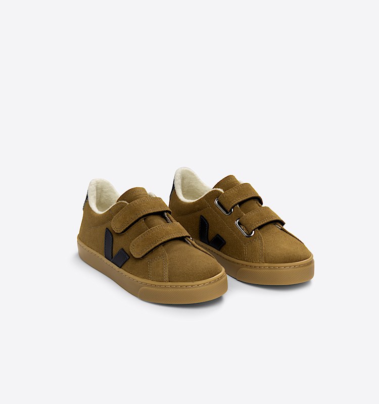 veja baskets small-esplar-winter suède marron SF0303410 Top view