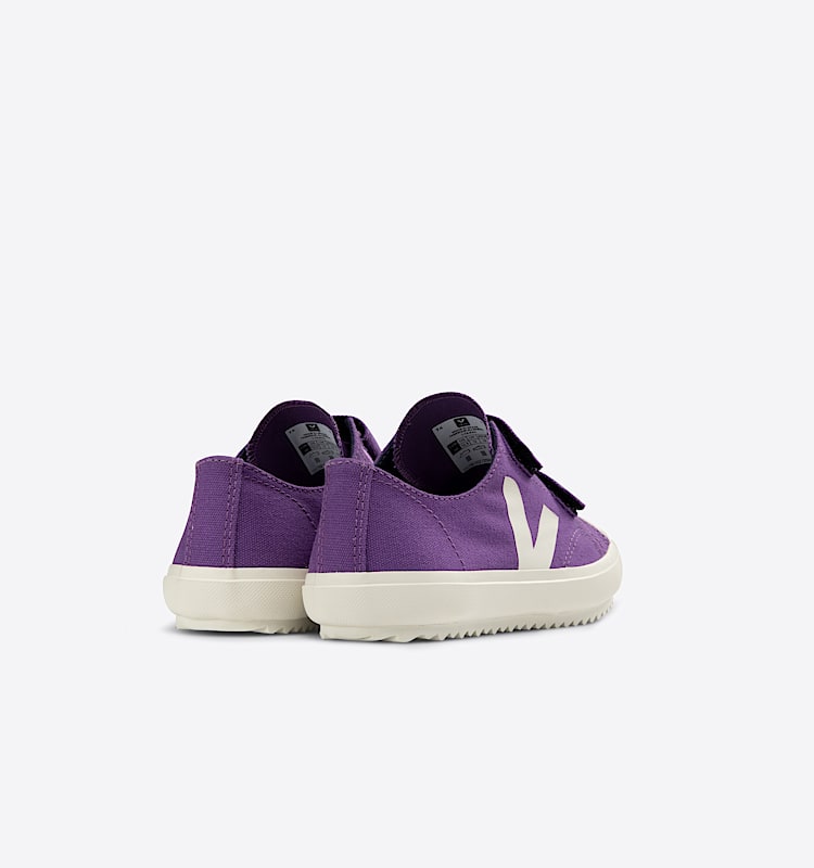 veja zapatillas small-ollie algodón-orgánico morado OV0103437 Back view
