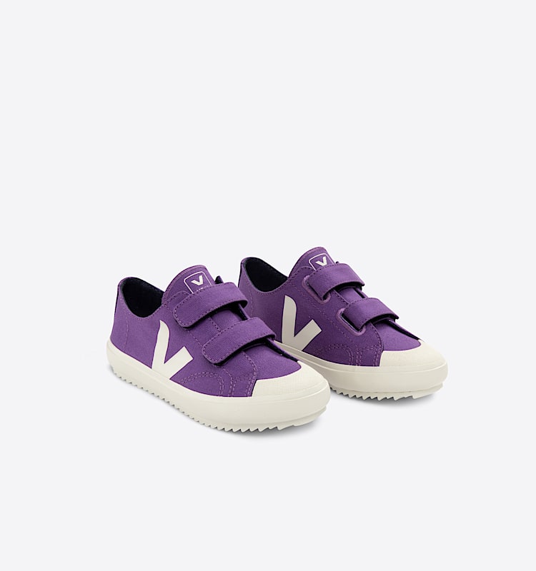 veja sapatilhas small-ollie algodão-orgánico roxo OV0103437 Top view