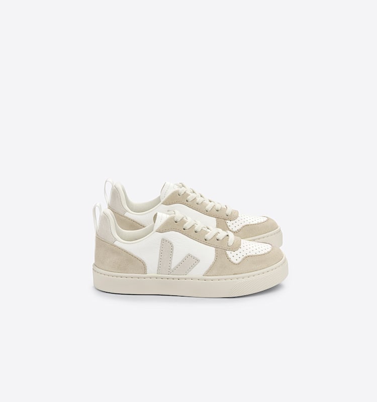 veja baskets small-v-10-laces cuir blanc CX0703426 Lateral view