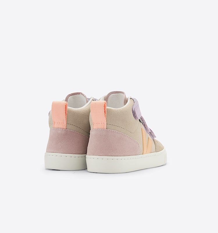 veja sneakers small-v-10-mid suede multicolor DV0303036 Back view