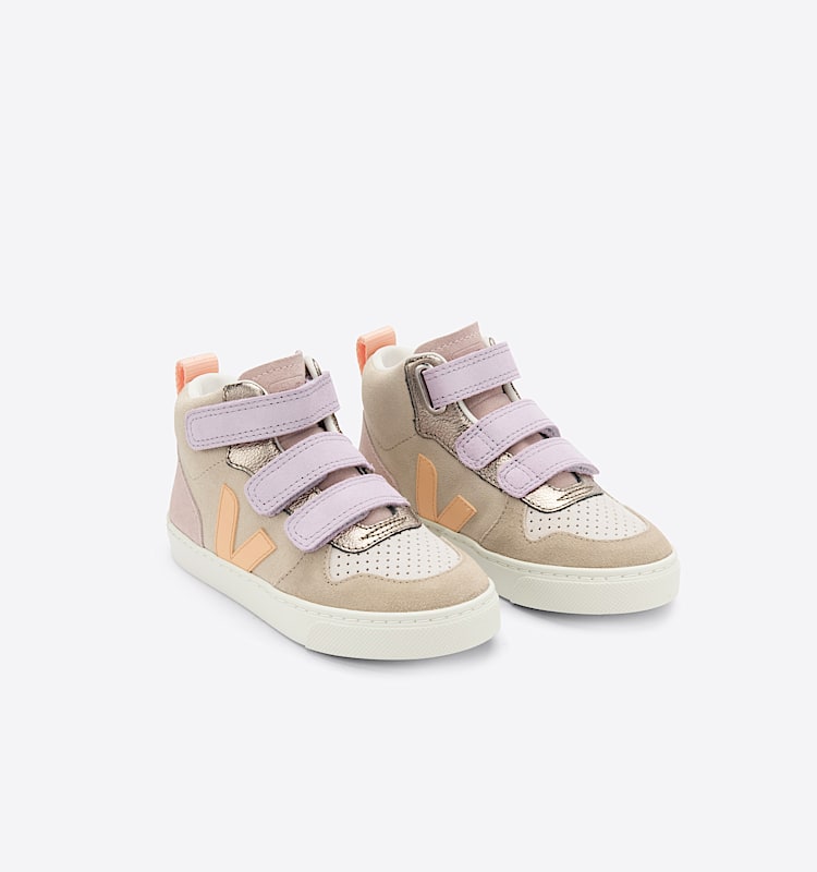 veja baskets small-v-10-mid suède multicolore DV0303036 Top view