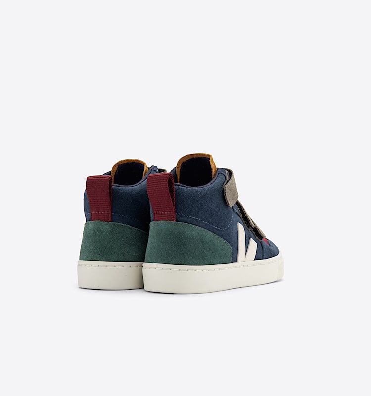 veja sneakers small-v-10-mid suede multicolor DV0303028 Back view