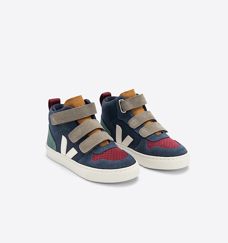 veja baskets small-v-10-mid suède multicolore DV0303028 Top view
