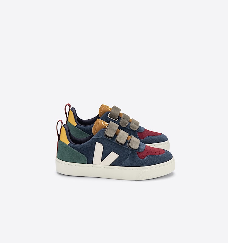 veja sneakers small-v-10 suede multicolor CV0303027 Lateral view